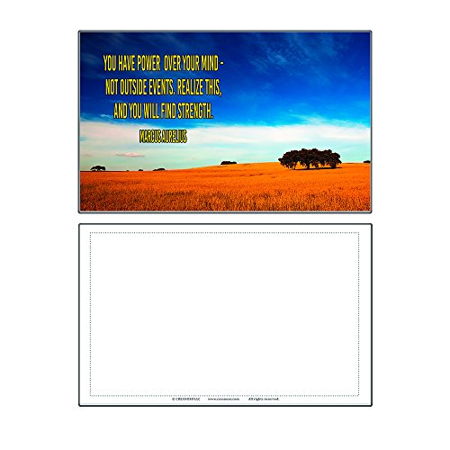 Creanoso Success Inspirational and Encouraging Quotes Postcards (60-Pack) â€“ Inspiring Greeting Postcards for Men, Women, Teens, Adults, Seniors