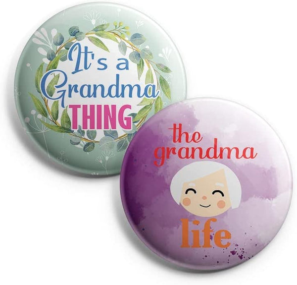 I Am A Sweet Grandmama Pinback Buttons (1-Set X 10 Buttons)