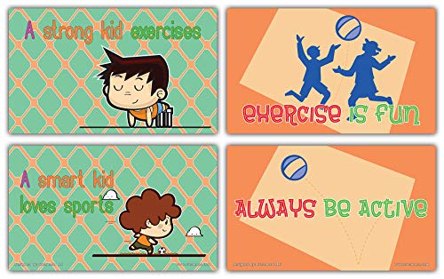 Creanoso Inspiring Sayings Flashcards for Kids - School Education (60-Pack) â€“ Unique Gift Set for Boys, Girls â€“ Inspiring Inspirational Sayings Notecards â€“ Unique Informational Cards - Giveaways