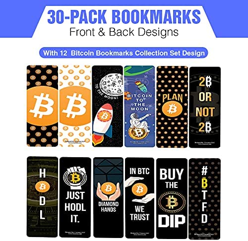 Bitcoin Bookmarks Collection Set (5-Sets X 6 Cards)