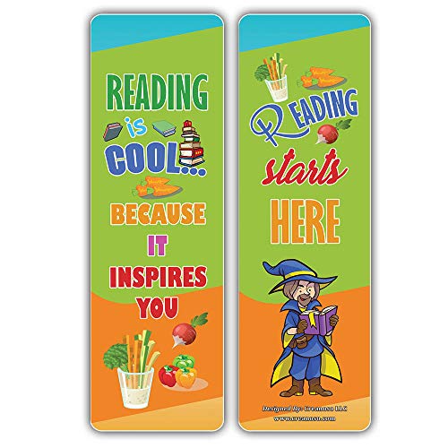 Creanoso Cool Reading Bookmarks Ã¢â‚¬â€œ Vegetable Theme (30-Pack) Ã¢â‚¬â€œ Stocking Stuffers Gift for Boys & Girls, Teens Ã¢â‚¬â€œ Book Reading Rewards Gifts Incentive Ã¢â‚¬â€œ Great Giveaways for Children Ã¢â‚¬â€œ Page Clippers