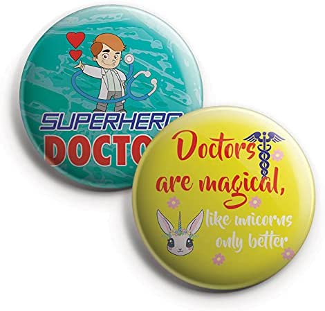 I am a Doctor Pinback Buttons (1 Set x 10 Designs)