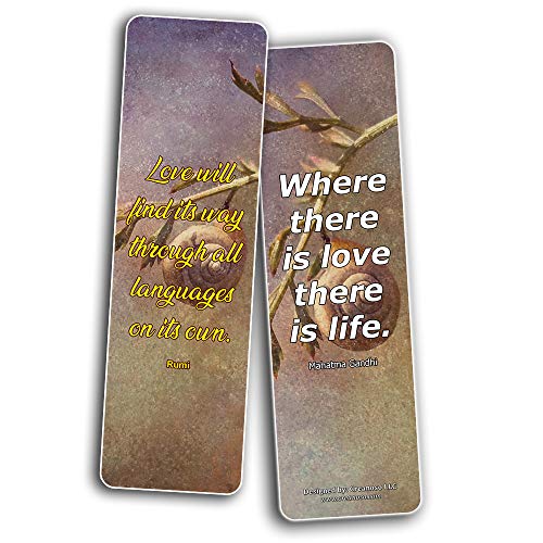 Creanoso Great Quotes to Ponder Upon Bookmarks (60-Pack) ÃƒÂ¢Ã¢â€šÂ¬Ã¢â‚¬Å“ Inspirational Quote Sayings Bookmarker Cards - Awesome Page Marker Set ÃƒÂ¢Ã¢â€šÂ¬Ã¢â‚¬Å“ Premium Gift for Men, Women, Adults