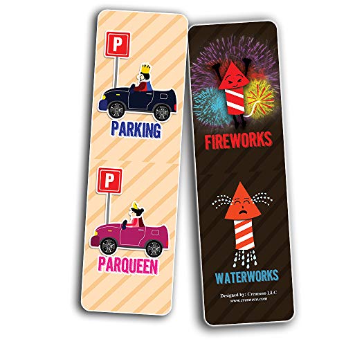 Funny Opposite Puns Jokes Bookmarks (30-Pack)-Assorted Designs for Children - Classroom Reward Incentives for Students - Stocking Stuffers Party Favors & Giveaways for Teens & Adults