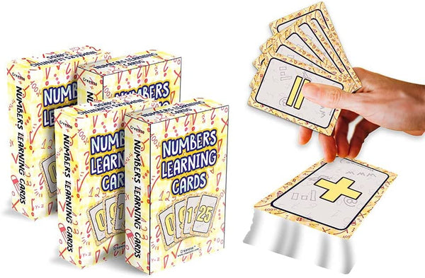 Numbers Learning Cards (4-Deck X 54 Cards)