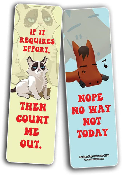 Not Today Bookmarks (5-Sets X 6 Cards)