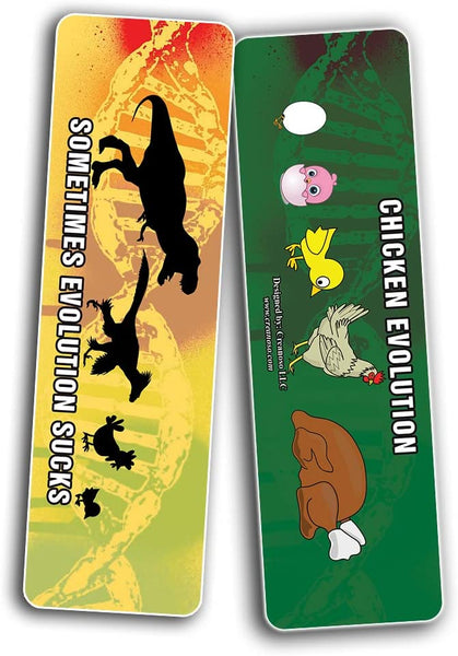 Funny Evolution bookmarks (5-Sets X 6 Cards)