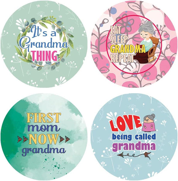 Creanoso I Am A Sweet Grandmama Stickers (20 Sets X 16 Designs) â€“ Sticker Card Giveaways for Granparents â€“ Awesome Stocking Stuffers Gifts for Grandparents