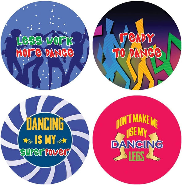 Creanoso I am a Dancer Stickers (5 Sets X 16 Designs)â€“ Sticker Card Giveaways for Kids â€“ Awesome Stocking Stuffers Gifts for Boys & Girls â€“ Classroom Home Rewards Enticements