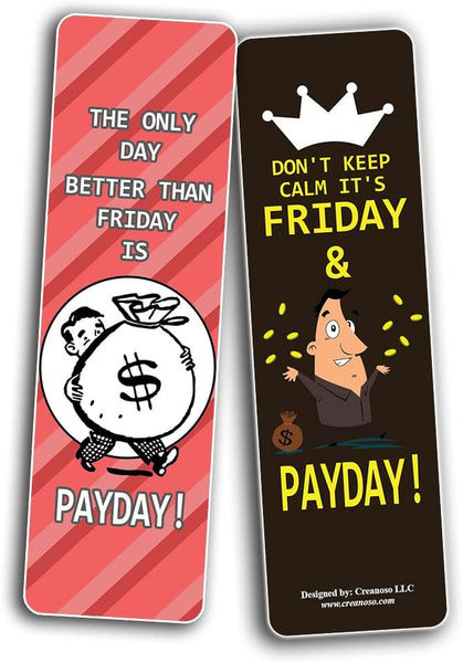 Funny Salary Quotes Bookmarks (5-Sets X 6 Cards)