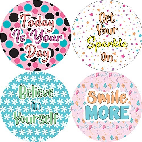 Creanoso Affirmation Stickers - Confetti Words to Inspire (20-Sheet) - Premium Quality Gift Ideas for Children, Teens, & Adults for All Occasions - Stocking Stuffers Party Favor & Giveaways