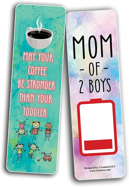 Funny Mom Quotes Collections bookmarks (2-Sets X 6 Cards)