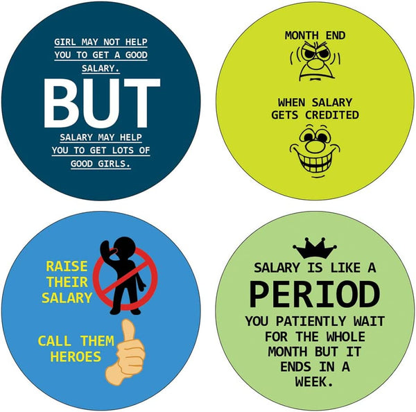 Funny Salary Quotes Sticker (5 Sets X 16 Designs)