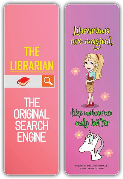 I am a Librarian Bookmarks (2-Sets X 6 Cards)