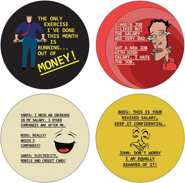 Funny Salary Quotes Sticker (5 Sets X 16 Designs)