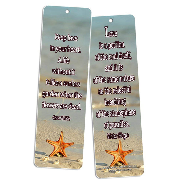 Creanoso Inspirational Bookmarks (60-Pack) - Life Changing Quotes Bookmarker Set