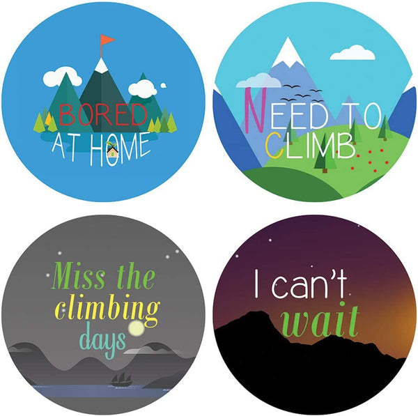 Creanoso I Miss Climbing Stickers (5-Sheet) â€“ Sticker Card Giveaways for Climbers â€“ Awesome Stocking Stuffers Gifts for Boys & Girls â€“ Home Rewards Incentives â€“ Decal DÃ©cor â€“ Sport Stickies
