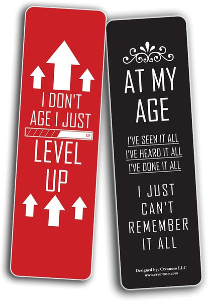 Creanoso Funny bookmarks for Men (30-Pack) - Party Favors & Corporate Giveaway Incentives Gift Pack