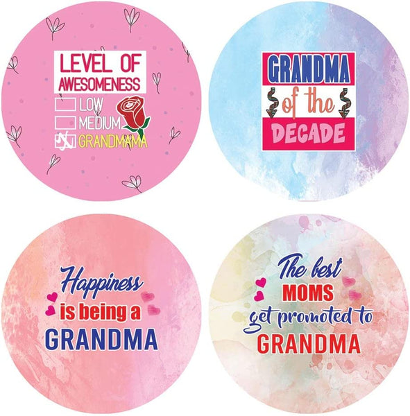 Creanoso I Am A Sweet Grandmama Stickers (20 Sets X 16 Designs) â€“ Sticker Card Giveaways for Granparents â€“ Awesome Stocking Stuffers Gifts for Grandparents