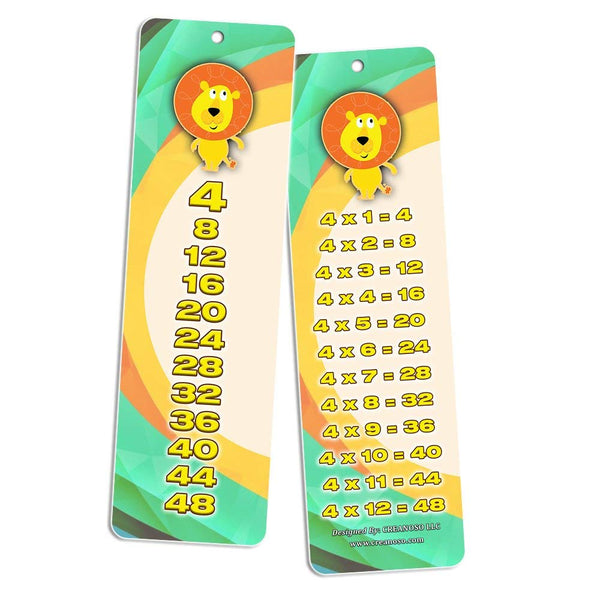 Skip Counting and Multiplication Table Cards (2 Sets) Chart Bookmarks - Learning Teaching Math Bookmarks for Kids Boys Girls Students - Maths Gifts Educational Stocking Stuffers