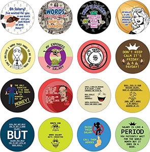 Funny Salary Quotes Sticker (10 Sets X 16 Designs)