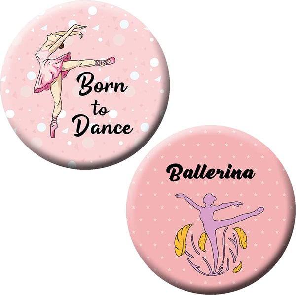Creanoso Ballet Pin buttons (1 X 10 Designs) - Stocking Stuffers Premium Quality Gift Ideas for Children, Teens, & Adults - Corporate Giveaways & Party Favors