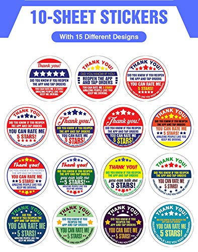 Bag Seal Delivery Stickers 2" Round 10-Sheet (150 Stickers) - Size 2â€ x 2" Print Material Bulk Pack - Flat Surface DIY Decoration Art Decal