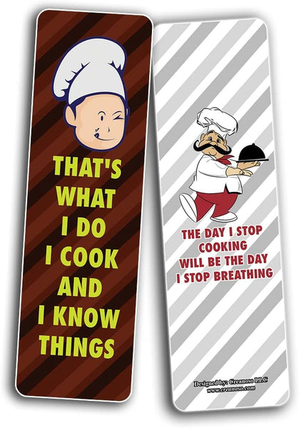 funny cooking bookmarks (2-Sets X 6 Cards)