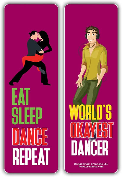 Creanoso I am a Dancer Bookmarks (5-Sets X 6 Cards) â€“ Daily Inspirational Card Set â€“ Interesting Book Page Clippers â€“ Great Gifts for Adults and Teens