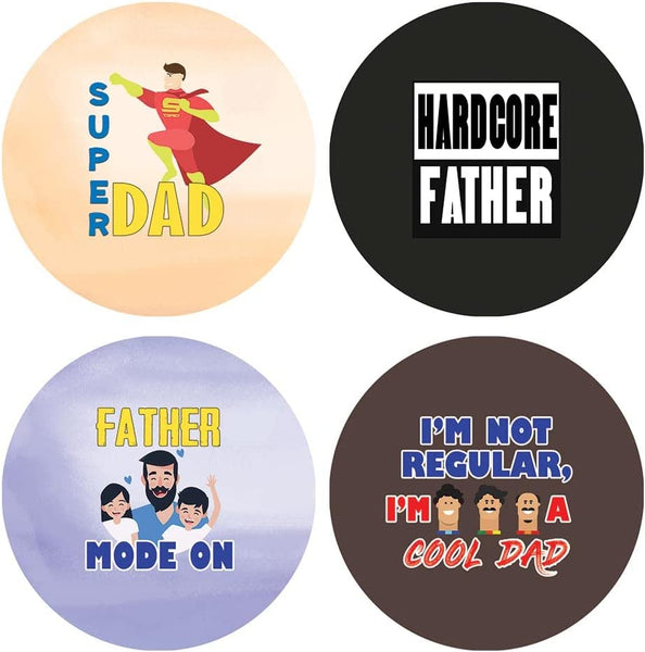 Creanoso I Am A Great Father Stickers (5 Sets X 16 Designs) â€“ Sticker Card Giveaways for Fathers â€“ Awesome Stocking Stuffers Gifts for Parents and Fathers
