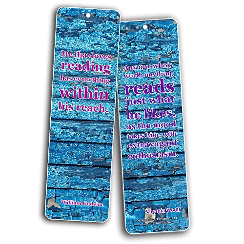 Creanoso Inspiring Sayings Avid Reading Bookmarks (30-Pack) Ã¢â‚¬â€œ Stocking Stuffers Gift for Bibliophiles, Book Worms, Book Lovers, Young Professionals Ã¢â‚¬â€œ Party Supplies Ã¢â‚¬â€œ Book Club Readers