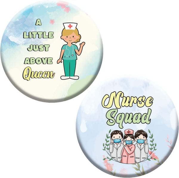 Creanoso Nurse Life Pinback Buttons (1-Set X 10 Buttons) - Stocking Stuffers Premium Quality Gift Ideas for Children, Teens, & Adults - Corporate Giveaways & Party Favors