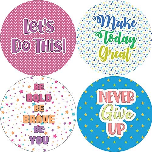 Creanoso Affirmation Stickers - Confetti Words to Inspire (20-Sheet) - Premium Quality Gift Ideas for Children, Teens, & Adults for All Occasions - Stocking Stuffers Party Favor & Giveaways