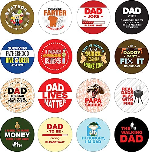 Funny dad Quotes Collections sticker (5 Sets X 16 Designs)