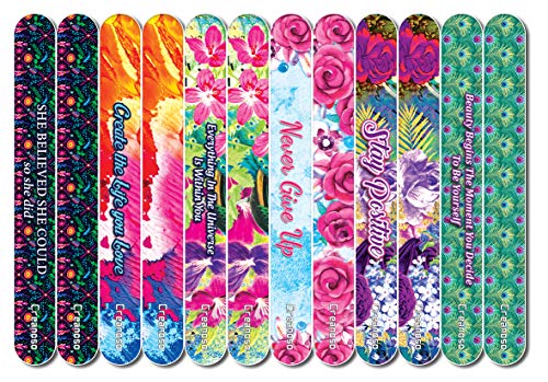 Creanoso Emery Boards - She Believed She Could (24-Pack) ÃƒÆ’Ã‚Â¢ÃƒÂ¢Ã¢â‚¬Å¡Ã‚Â¬ÃƒÂ¢Ã¢â€šÂ¬Ã…â€œ For Manicure Pedicure - Keep Your Fingernails and Toenails in Tip-top Shape - Great Stocking Stuffers for Women ÃƒÆ’Ã‚Â¢ÃƒÂ¢Ã¢â‚¬Å¡Ã‚Â¬ÃƒÂ¢Ã¢â€šÂ¬Ã…â€œ Beauty