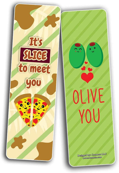 Funny Puns for Couples Bookmarks (12-Pack) - Unique Teacher Stocking Stuffers Gifts for Boys, Girls, Teens, - Book Reading Clippers