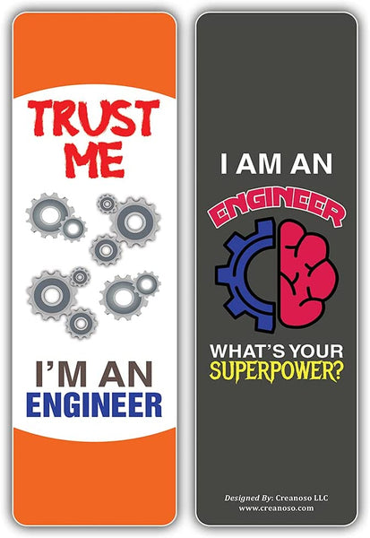 I am an Engineer Bookmarks (10-Sets X 6 Cards)