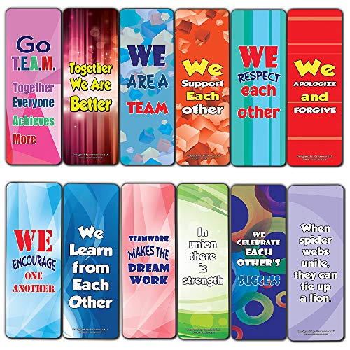 Creanoso Team Building Bookmark Cards (60-Pack) ÃƒÂ¢Ã¢â€šÂ¬Ã¢â‚¬Å“ Premium Gift Set ÃƒÂ¢Ã¢â€šÂ¬Ã¢â‚¬Å“ Awesome Bookmarks for Boys, Girls, Children ÃƒÂ¢Ã¢â€šÂ¬Ã¢â‚¬Å“ Six Bulk Assorted Bookmarks Designs ÃƒÂ¢Ã¢â€šÂ¬Ã¢â‚¬Å“ School Incentives ÃƒÂ¢Ã¢â€šÂ¬Ã¢â‚¬