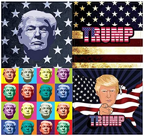 Creanoso Trump President Collectors Stickers (10-Sheet) ÃƒÂ¢Ã¢â€šÂ¬Ã¢â‚¬Å“ Total 120 pcs (10 X 12pcs) Individual Small Size 2.1 x 2. Inches , Waterproof, Unique Personalized Themes Designs, Any Flat Surface DIY Decoration Art Decal for Boys & Girls, Child