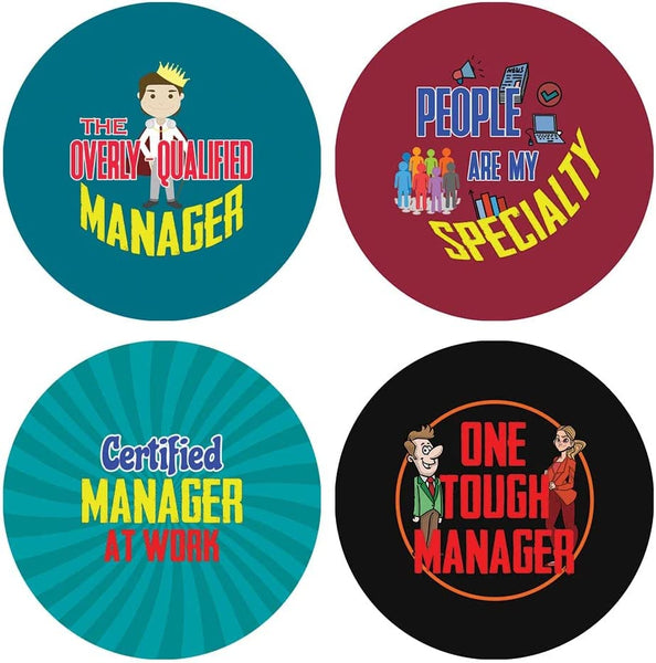Creanoso I am a Manager Stickers (10 Sets X 16 Designs)â€“ Sticker Card Giveaways for Kids â€“ Awesome Stocking Stuffers Gifts for Boys & Girls â€“ Classroom Home Rewards Enticements