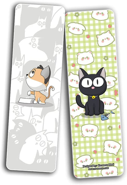 Cat Designs Bookmarks (2-Sets X 6 Cards)