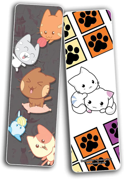 Cat Designs Bookmarks (2-Sets X 6 Cards)