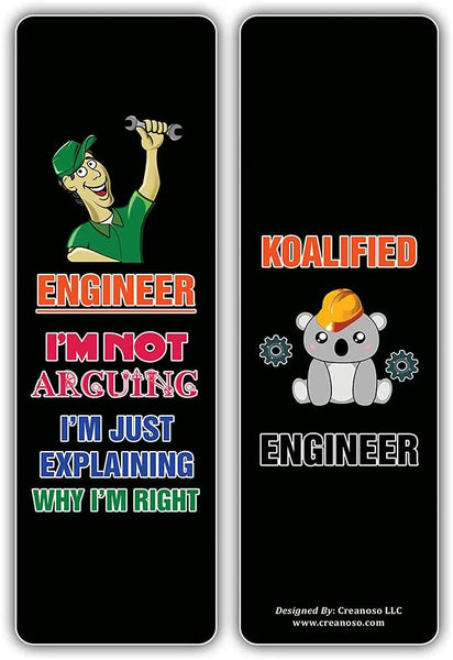 I am an Engineer Bookmarks (10-Sets X 6 Cards)