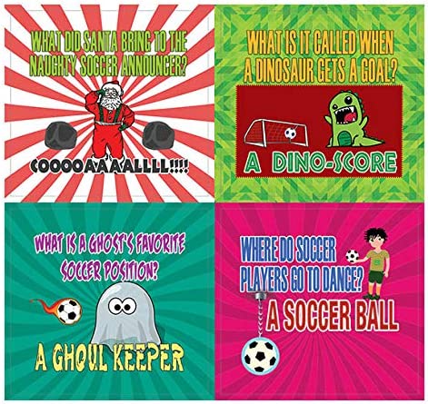 Creanoso Playing Soccer Funny Sports Jokes Stickers (10-Sheet) â€“ Total 120 pcs (10 X 12pcs) Individual Small Size 2.1 x 2. Inches , Waterproof, Unique Personalized Themes Designs, Any Flat Surface DIY Decoration Art Decal for Boys & Girls, Children, Tee