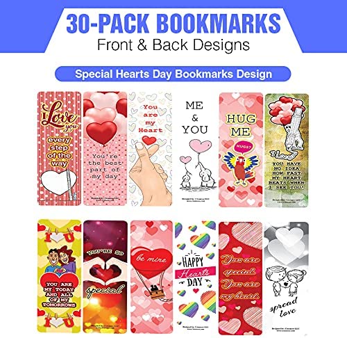 Special Hearts Day Bookmarks (5-Sets X 6 Cards)