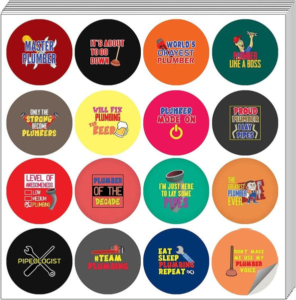 I am a Plumber Stickers (20 Sets X 16 Designs)