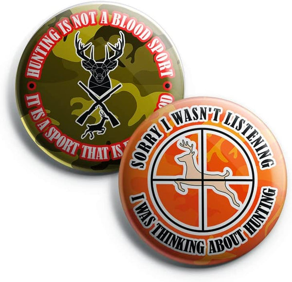 Hunting Button Pins (1-Set X 10 Buttons)