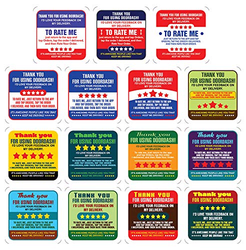 Bag Seal Delivery Stickers 2" Square 20-Sheet (300 Stickers)