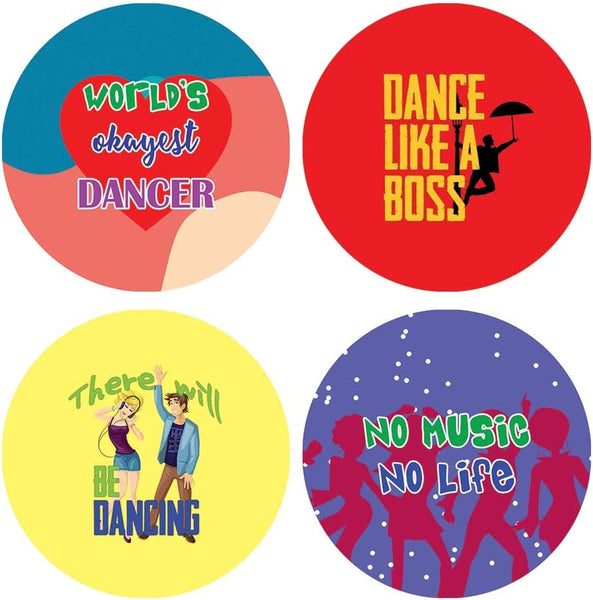 Creanoso I am a Dancer Stickers (5 Sets X 16 Designs)â€“ Sticker Card Giveaways for Kids â€“ Awesome Stocking Stuffers Gifts for Boys & Girls â€“ Classroom Home Rewards Enticements