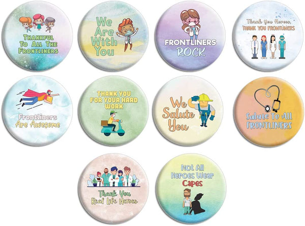 Frontliners Rocks Pinback Buttons (10 Pack)